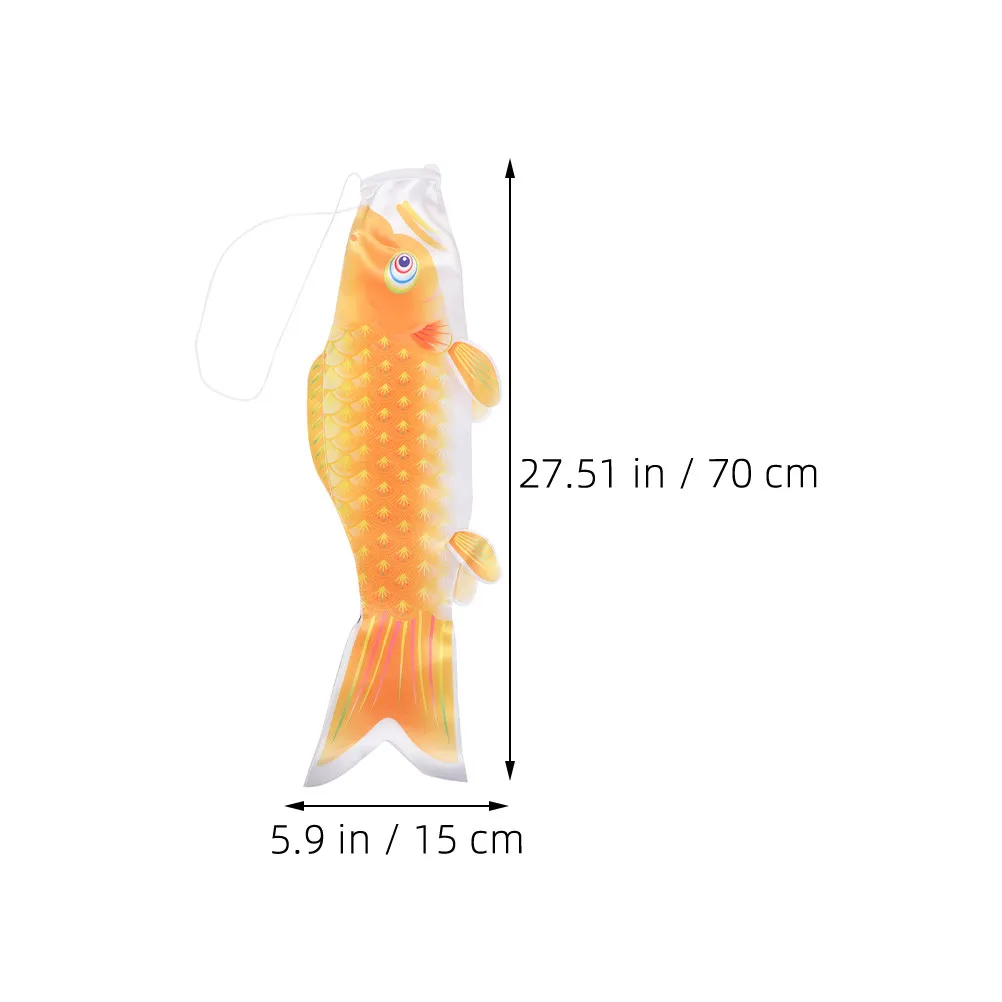 Japanese Carp Windsock Traditional Koi Fish Flag Outdoor Garden Decoration Festival Vibrant Carp Kite Decorative Flag