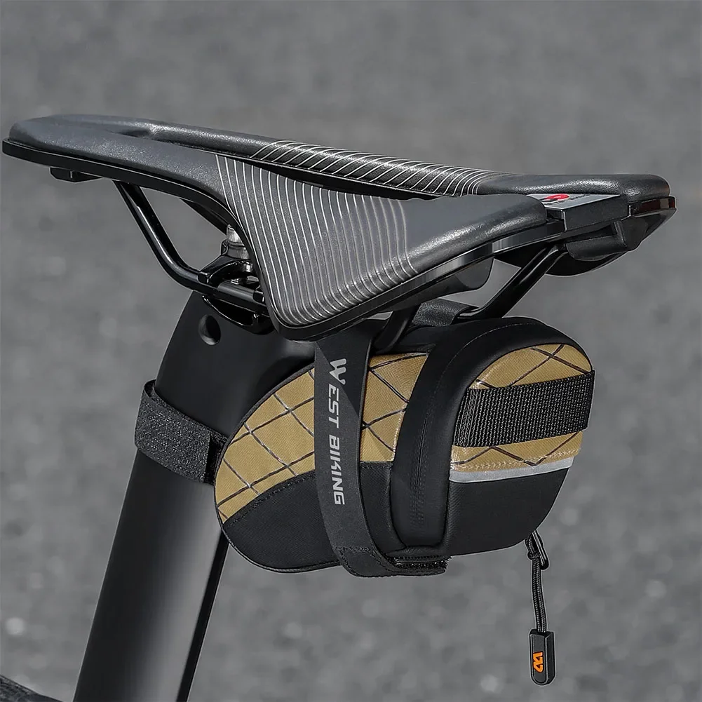 Borsa da sella per bici riflettente impermeabile Custodia ideale per ciclismo su strada e mountain bike e viaggi, realizzata in materiale durevole