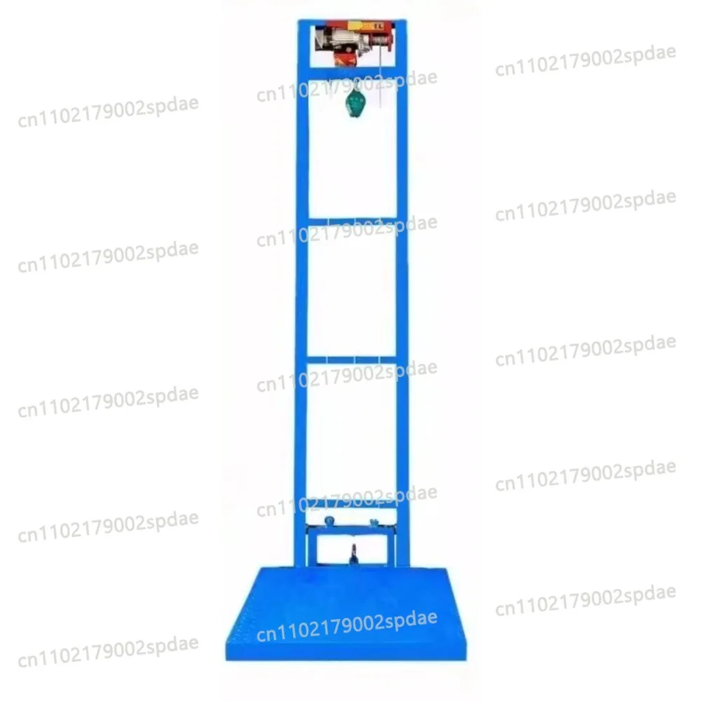 Guide rail type electric household small-sized lifting cargo elevator workshop attic elevator