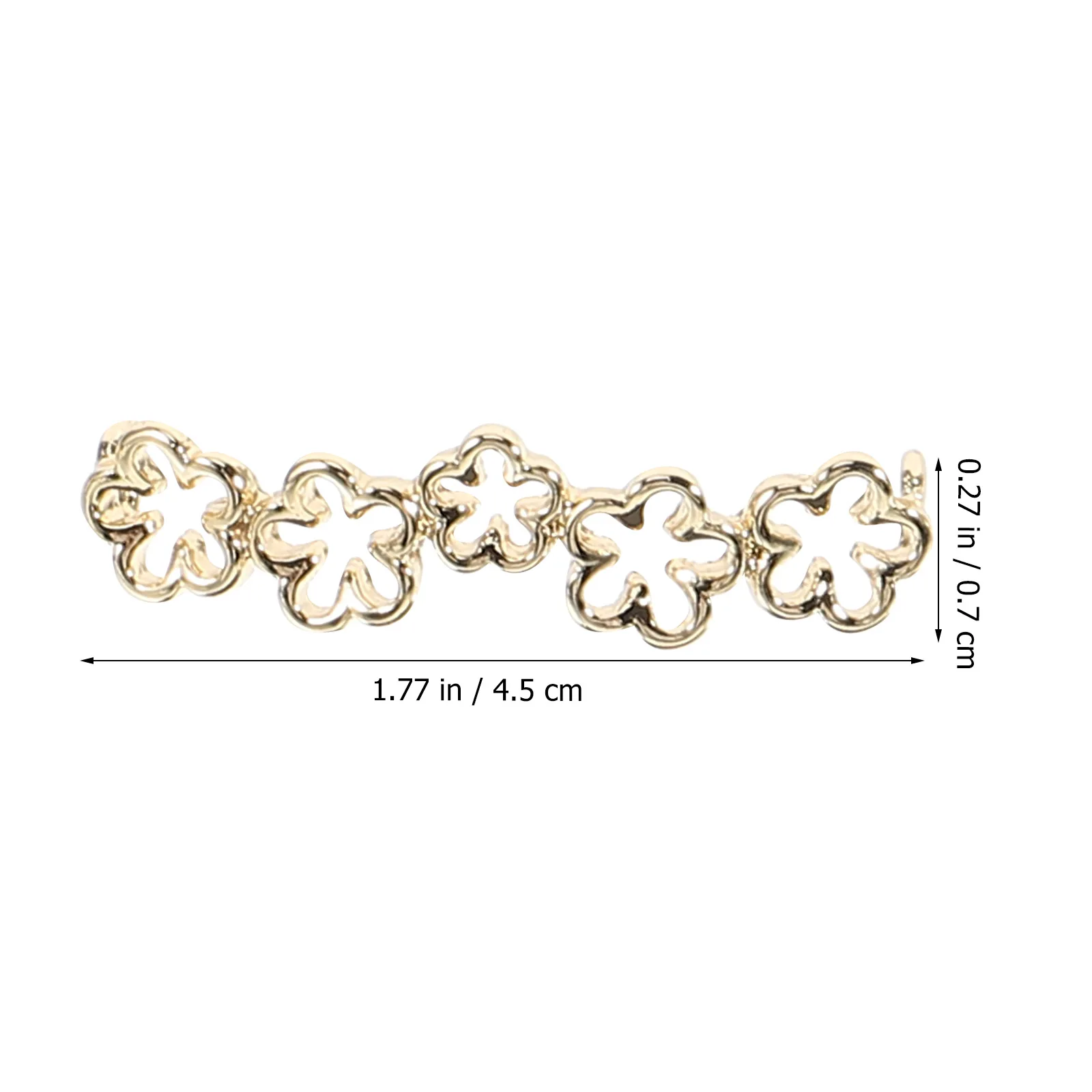 

4 pcs Shoe Clips For Women Elegant Rhinestone Pearl Decorative Alloy Buckle Accessories Cherry Blossom Hollow Out Wedding