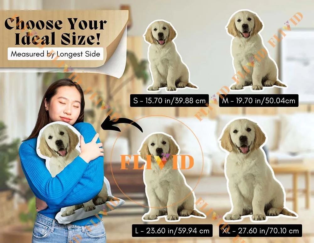 Custom 3D Animal Shape Pillows,Personalized 3D Human Head Photo Portrait Pillow,Funny Custom Pet Dog Cat Pillow