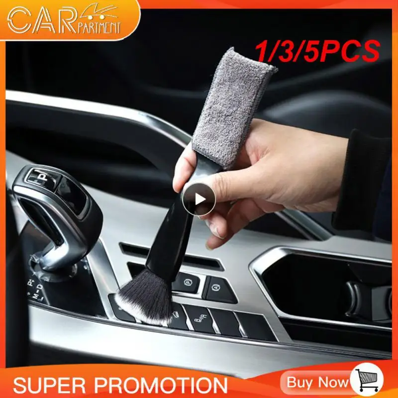 

1/3/5PCS Car Cleaning Tools Air Conditioning Air Outlet Cleaning Dust Removal Soft Brush Multifunctional Auto Interior Cleaning