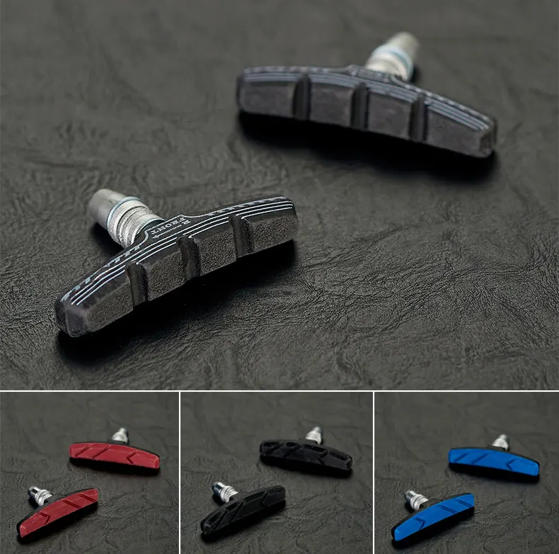 

1Pairs Durable Bicycle Silent Brake Pads Cycling V Brake Holder Pads Shoes Blocks Rubber Pad For Long-lasting Performance Good
