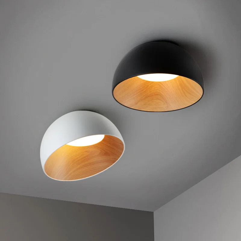 Luz de techo de grano de madera para dormitorio, lámpara de techo de madera blanca y negra, accesorio de luz de viento wabi-sabi para sala de estudio, luces de diseñador