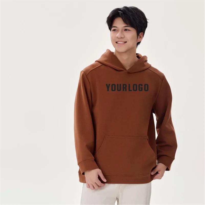 Personalizado adicione seu texto foto solta tamanho grande bolso hoodies para homens mulheres projete seus próprios tops com cordão ajustável