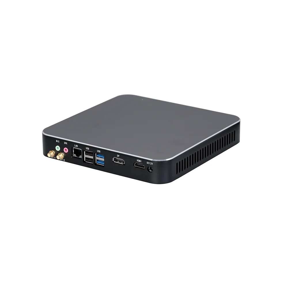 HD4003-DP-QM9750 Mini PC 7th Gen  Core I3 Processor Dual DDR4  12V/19V  4K Dual Display Industrial Office Computer
