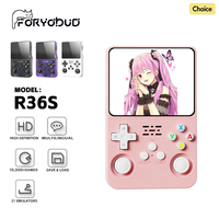 R36S Retro Handheld Video Game Console 3.5-inch IPS Screen Linux System Portable Pocket Video Game Player 64GB Games GBA PS1