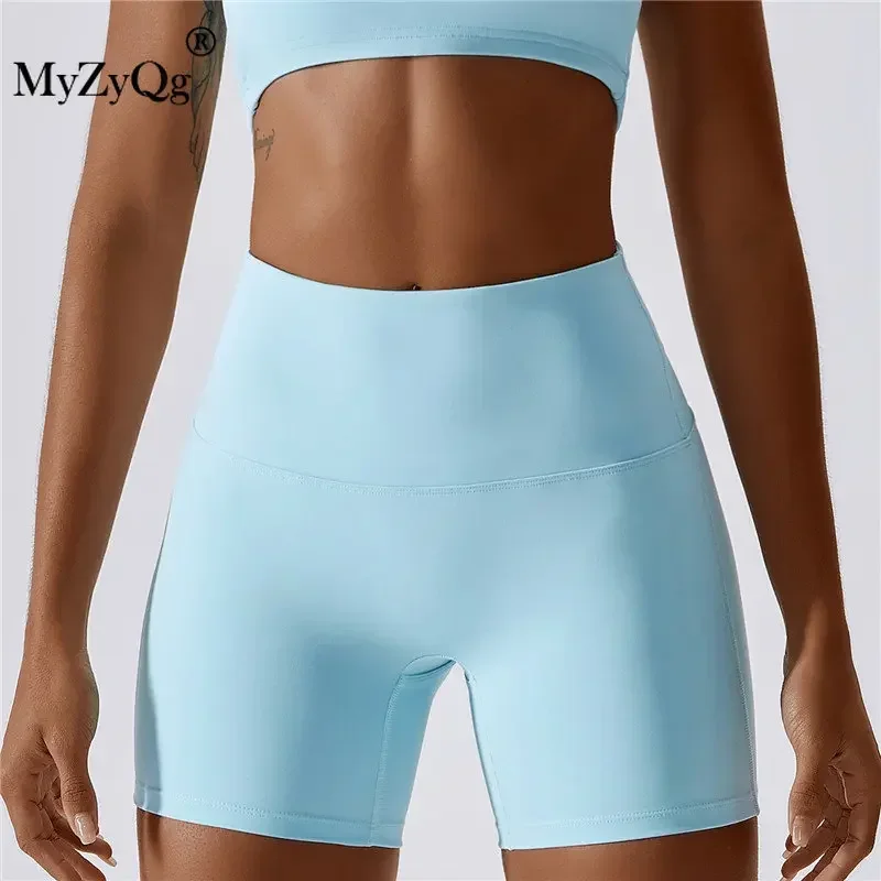 MyZyQg cukierki kolor kobiety spodenki do jogi wysokiej talii brzoskwinia Butt Lift Fitness Running sport obcisłe legginsy Push Up Sportswear