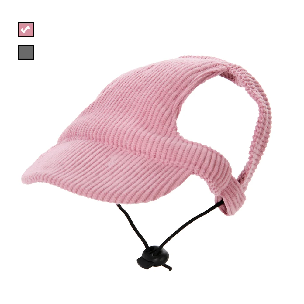 Sonnenhut für kleine und große Hunde und Katzen, verstellbare Baseballkappe mit Öffnung für die Ohren, winddichtes Cordstoff-Visier für Welpen, Haustierbedarf. – Detail 5