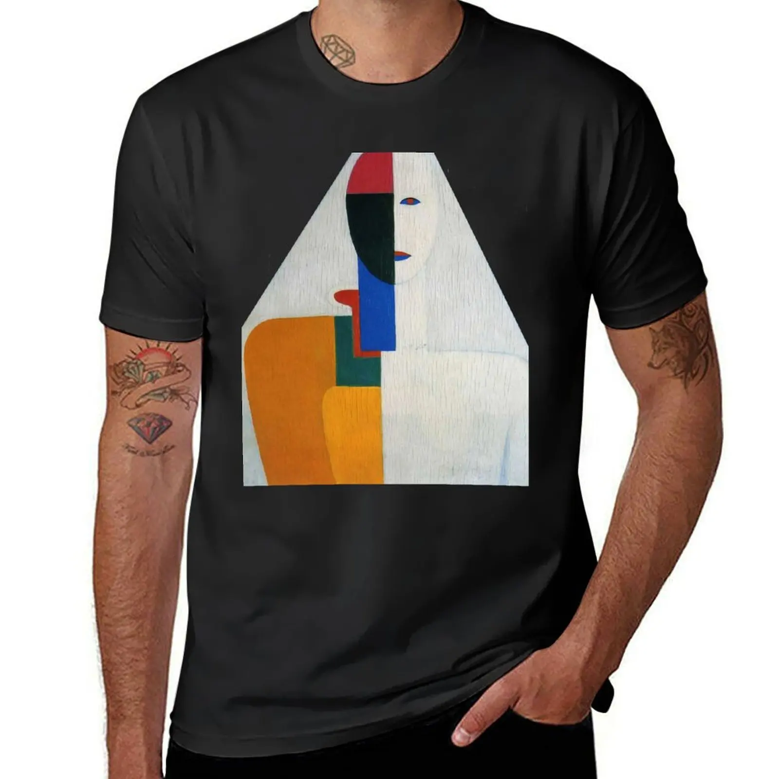 HD- Woman torso, by Kazimir Malevich. 1932 - High Definition T-Shirt summer clothes aesthetic clothes mens clothes