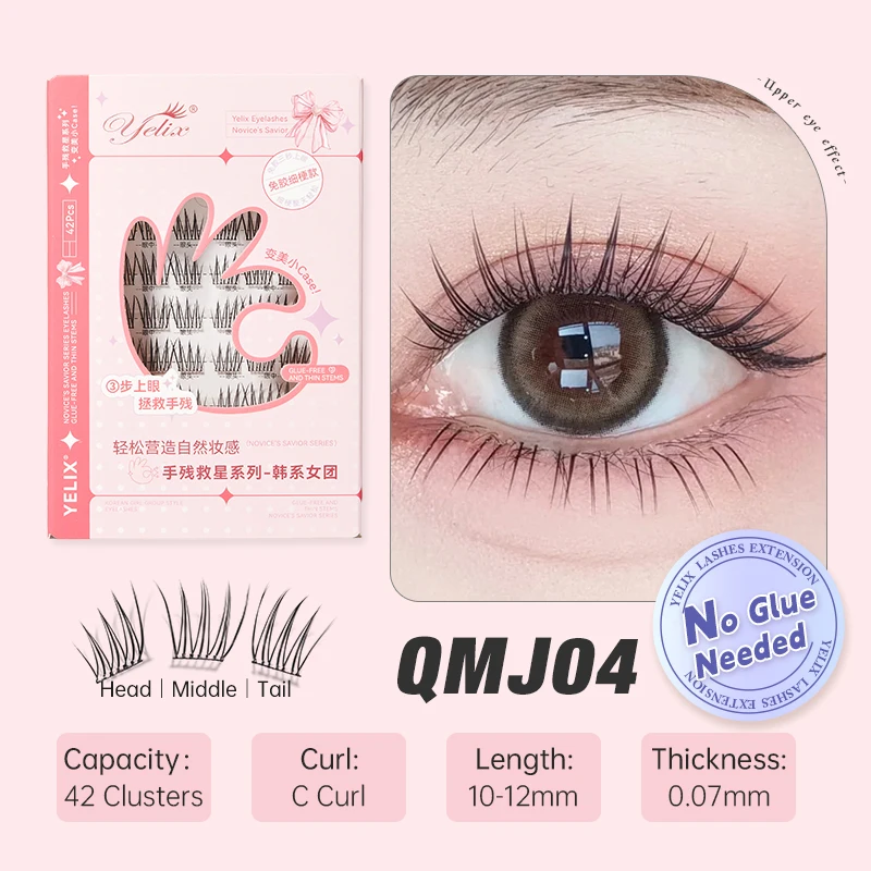 DIY Cluster False Eyelashes, Natural Soft Lashes
