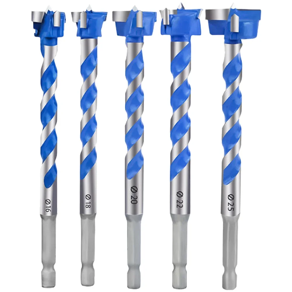 

Thread Extended Woodworking Drill Bits Set 16mm 18mm 20mm 22mm 25mm High-Speed Drilling Tools Replacement Hole Cutter Parts