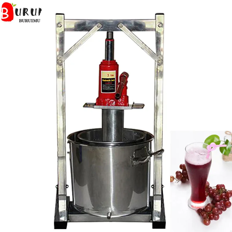 Small Home Use Grape Press Wine Juice Machine Manual Hydraulic Jack Press Juicer