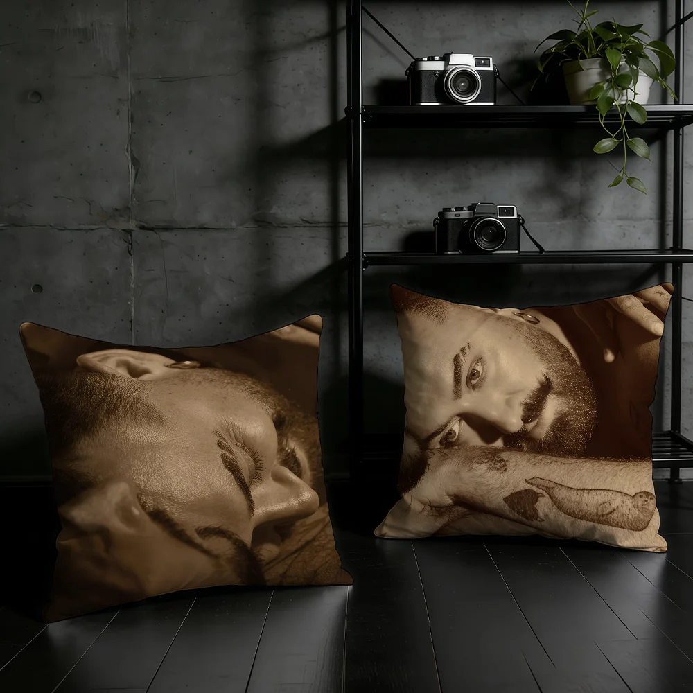 S-Sam Smith Hazel Eyes cushion cover Birthday Anniversary Gifts Double Sided Printed Zipper Cushion Cover Soft Skin Bedding
