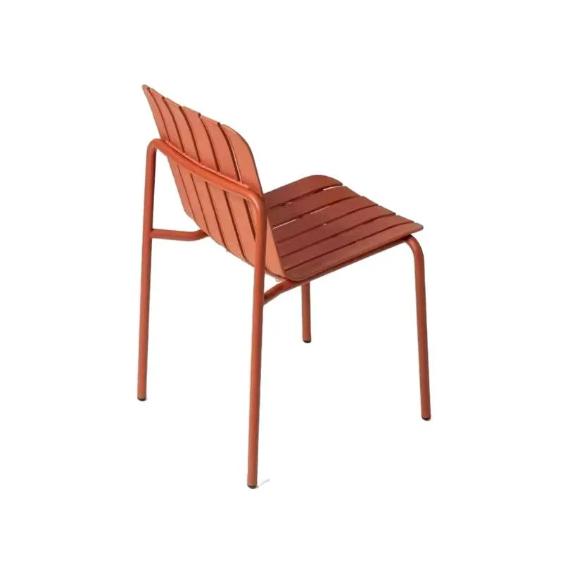 

Outdoor leisure table courtyard garden balcony square table combination, metal dining table and chairs