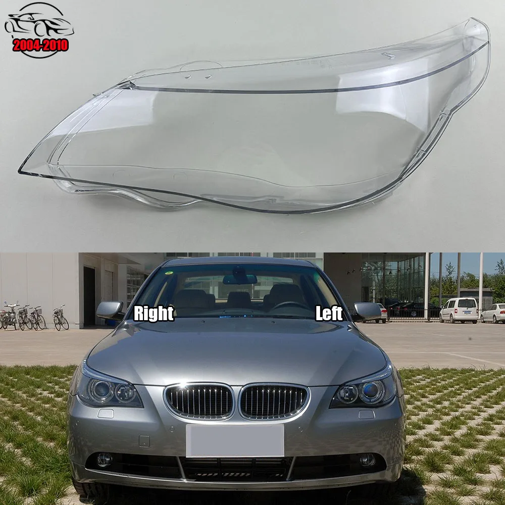 

For BMW 5 Series E60 E61 520i 523 525 530i 2004-2010 Lampshade Case Headlamp Shell Plexiglass Replace Original Lampshade