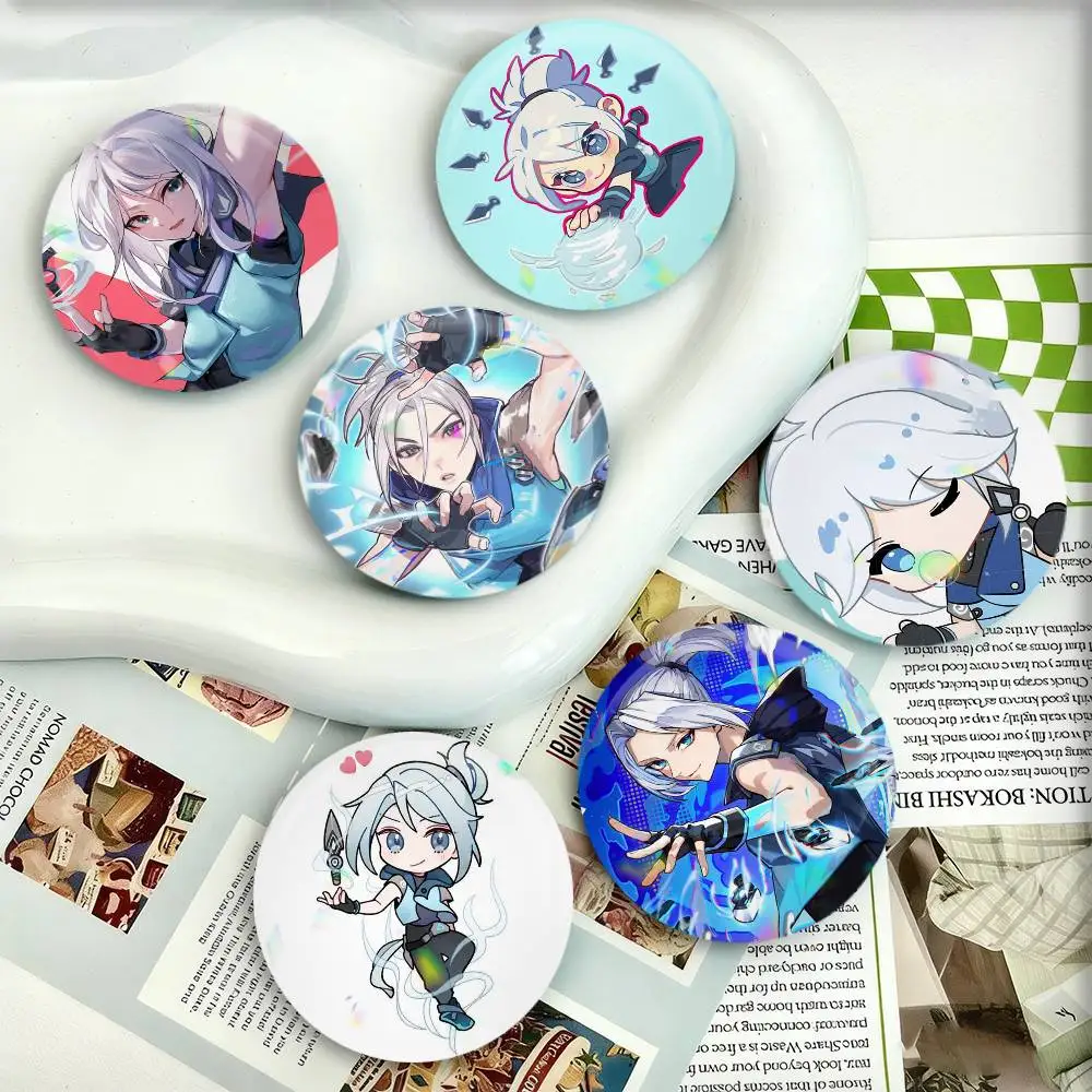 

Game Jett Badges 25 32 44 58 75 mm Round Fans Collect Friends Gifts Brooch Souvenir