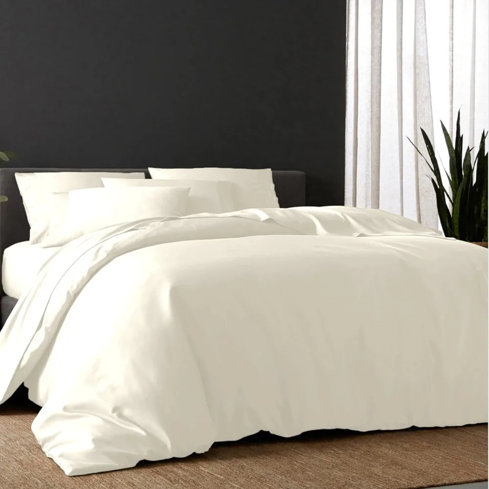 

Luxury Bamboo-Derived Viscose Duvet Cover Set, Organically Grown, Soft and Cooling, High GSM Quality, Includes 1 Duvet Cover