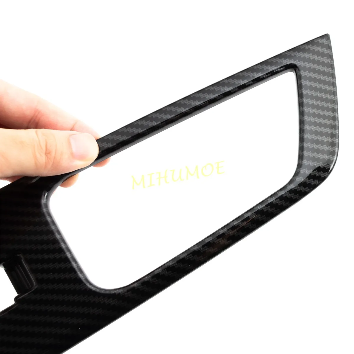 ل 2024 2025 تويوتا جراند هايلاندر ألياف الكربون نافذة السيارة الداخلية التبديل رفع غطاء لوحة الزخارف LHD #5