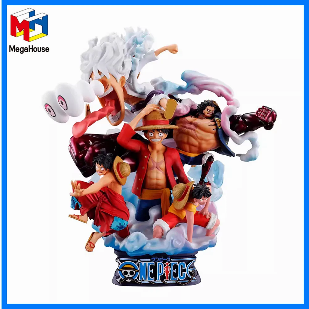 Megahouse DRACAP One Piece Monkey D Luffy Gear.5 Nika Luffy Anime Original Action Figure PVC Model Toys Doll Figurka 15cm Prezent