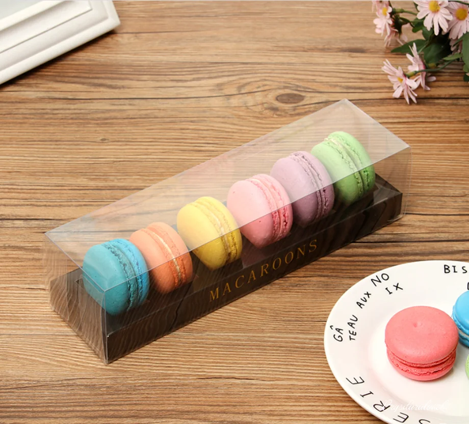 10pcs Clear Plastic Packaging Boxes Different Sizes PVC Cosmetic Bottle Electronic Gift Boxes Cake Candy Macaron Packing Box image 5