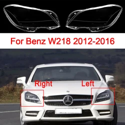 Car Headlight Glass For Benz W218 CLS 2012-2016 Replacement Car Light Glass Transparent Headlamp Shell Car Accessories
