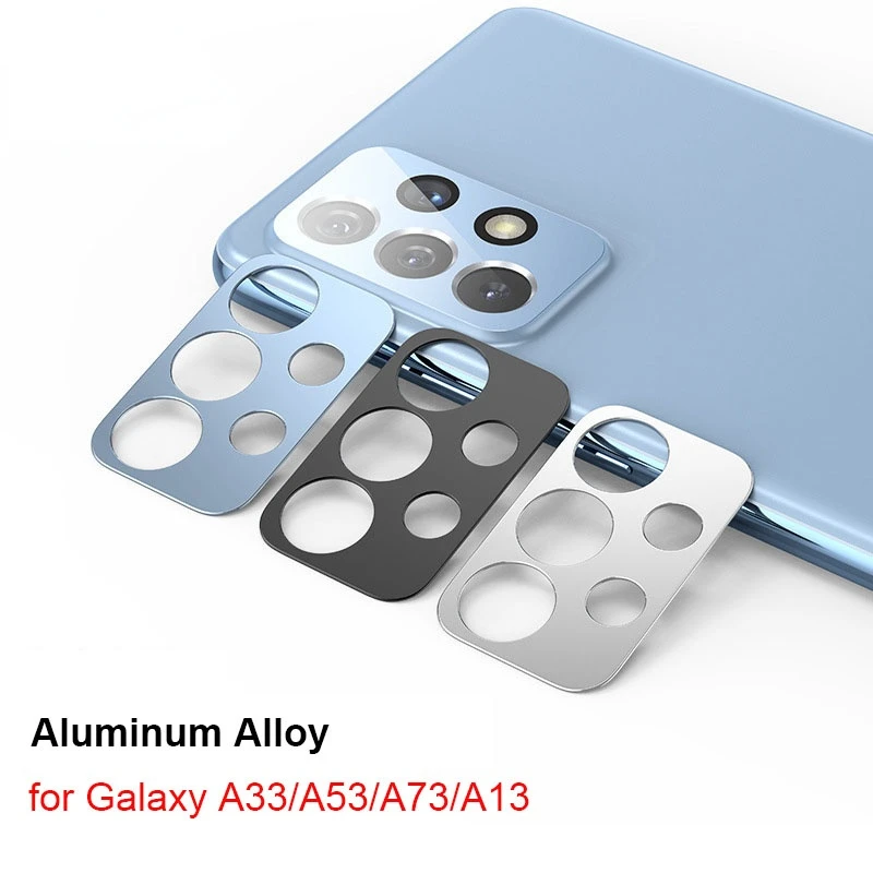 

Camshield Alloy Hollow Lens Protective Film for Samsung Galaxy A53 A73 A33 A52S A72 Metal Camera Protector Cover Sticker Ring