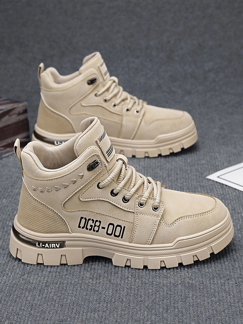 

Men's High-Top Winter Hiking Shoes Anti-Slip Wear-Resistant Thick Bottom Outdoor Sports Boots Casual Leisure Style