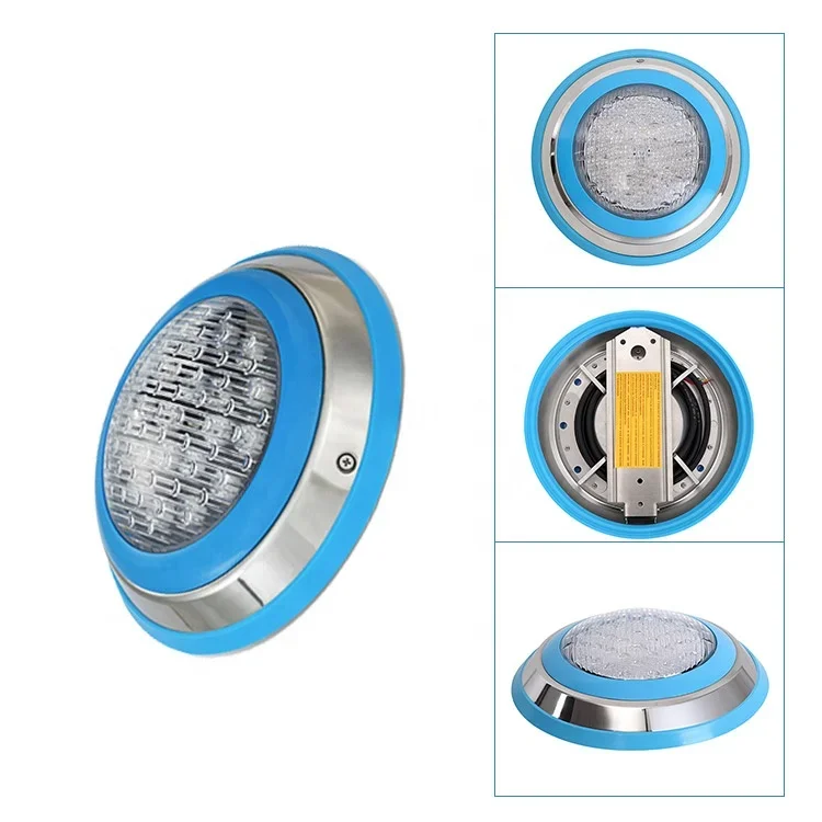 Wall mounted remote control waterproof IP68 12v par56 rgb color changing stainless steel underwater led pool light