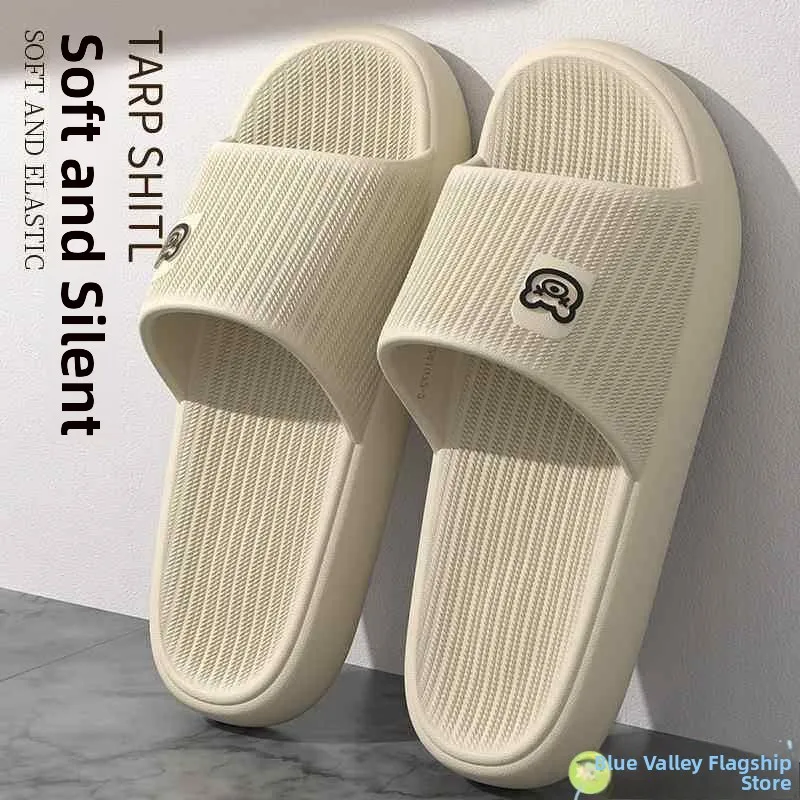 

Мужские летние тапочки с толстой подошвой, нескользящие, дышащие, из ЭВА, для дома и пляжа, с мягкой подошвой, удобные