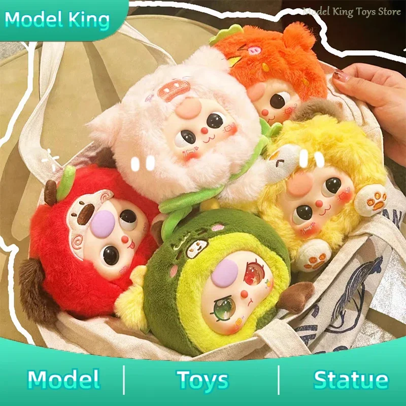 New Baby Three V3 Truly Spoiling You Series Blind Box Fruit Elements Soft plush Dolls Throw Pillow Trendy Girl Limit Toys Gifts