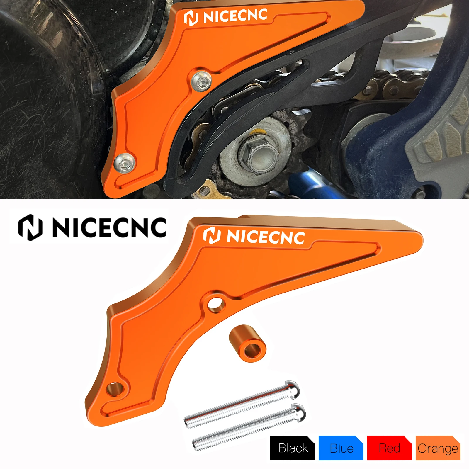 

NiceCNC Motorcycle 2T Case Saver Sprocket Cover Protector For KTM EXC XCW TPI XC SX 250 300 2017-2022 Husqvarna TX TC GAS GAS