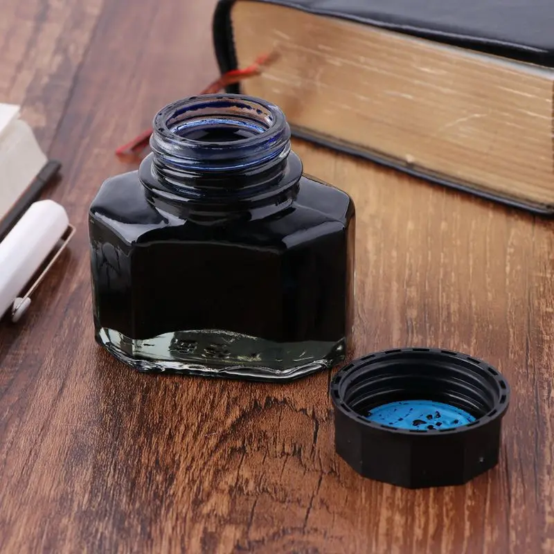 부드러운 글쓰기 만년필 잉크 딥 펜, 병 리필 잉크, 학교 학생 문구, 사무용품, 50ml