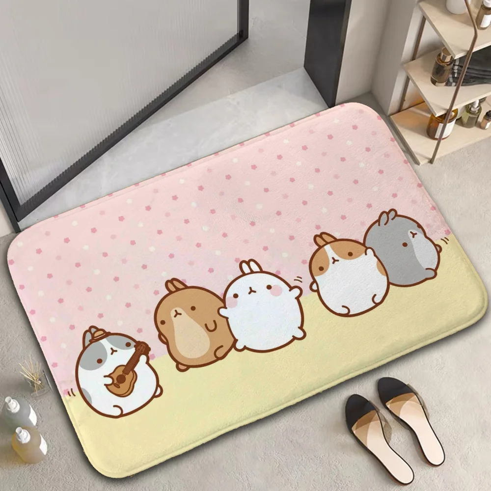 Floor Mats Molangs Customized Bath Mat Room Rugs Carpets for Bedroom Custom Aesthetic Room Decoration House Entrance Mat Home