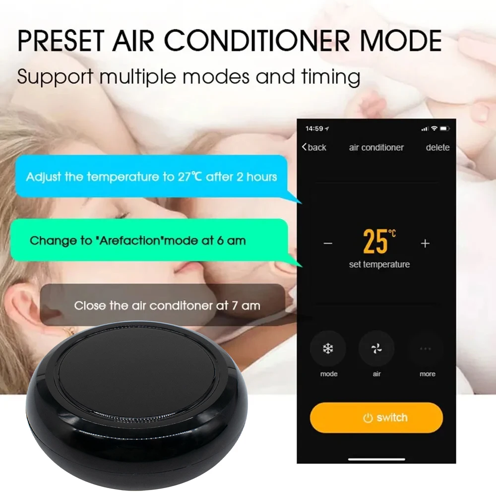 10 قطعة/الحزمة Tuya WiFi الذكية العالمية الأشعة تحت الحمراء للتحكم عن بعد تيار مستمر 5 فولت 2.4 جيجا هرتز المنزل الذكي لجميع التحكم التيار المتناوب TV DVD CD AUD SAT