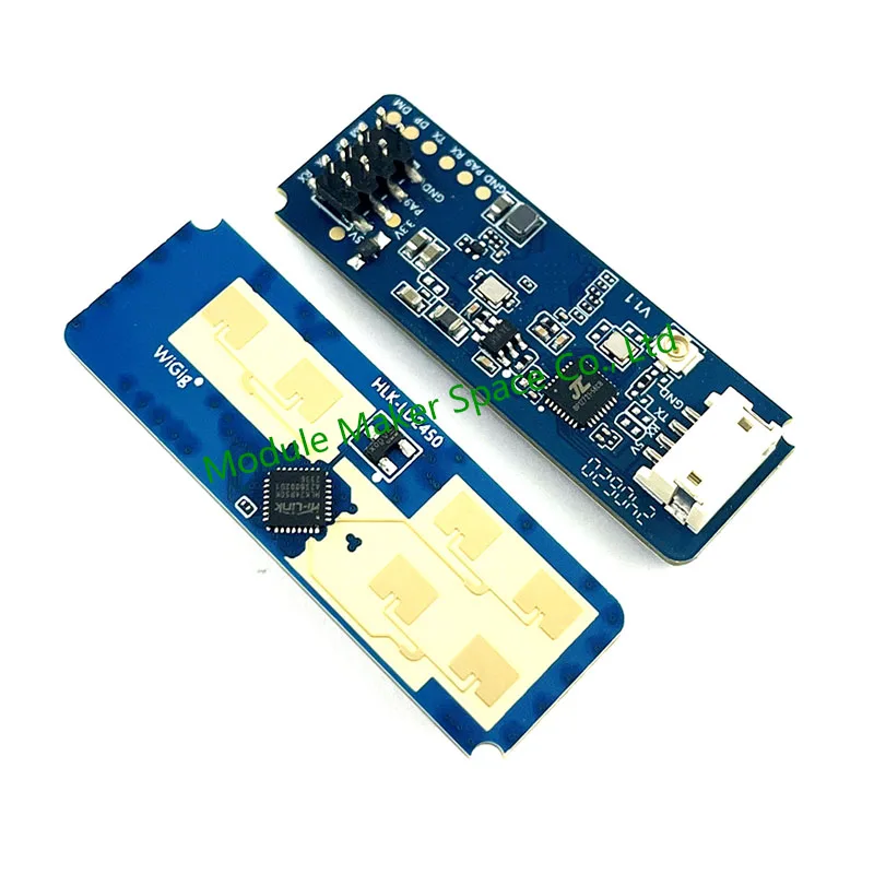 HLK-LD2450 FMCW 24Ghz ISM Smart Home Motion Target Tracking Trajectory Radar Sensor Module Test Distance Angle Speed Serial Port