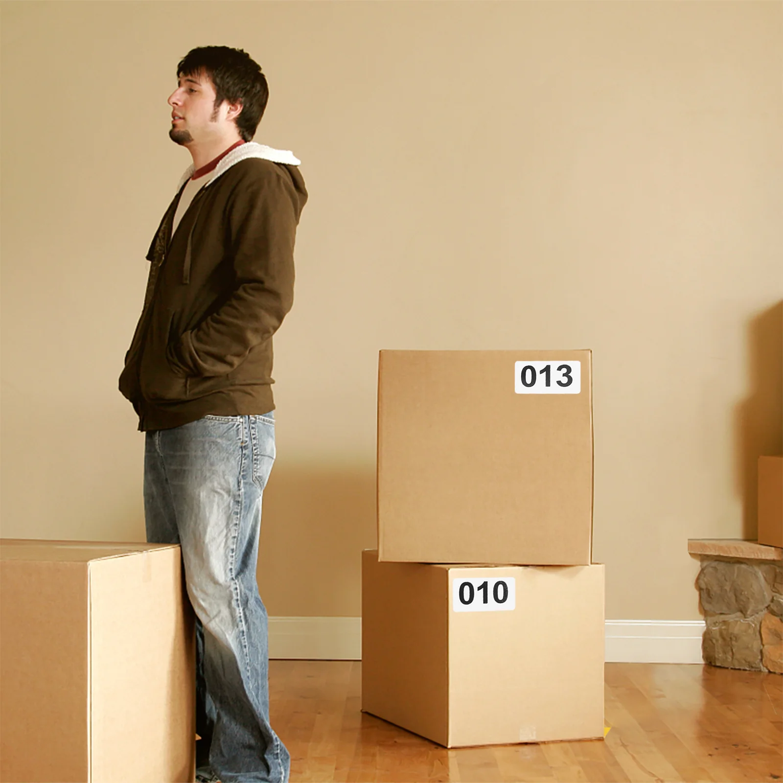 1 Roll Multi-purpose Number Stickers Practical Number Paster Warehouse Stickers