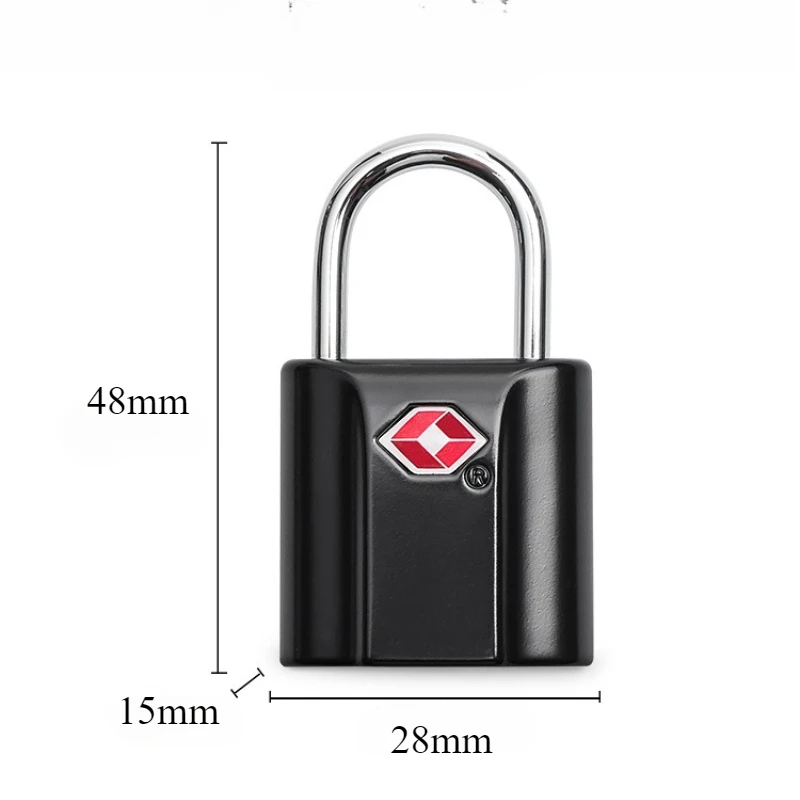 TSA Custom Lock  Travel Bag Lock Security Tool Cabinet Locker  Padlock With Key Travel Mini Portable Anti-Theft Lock