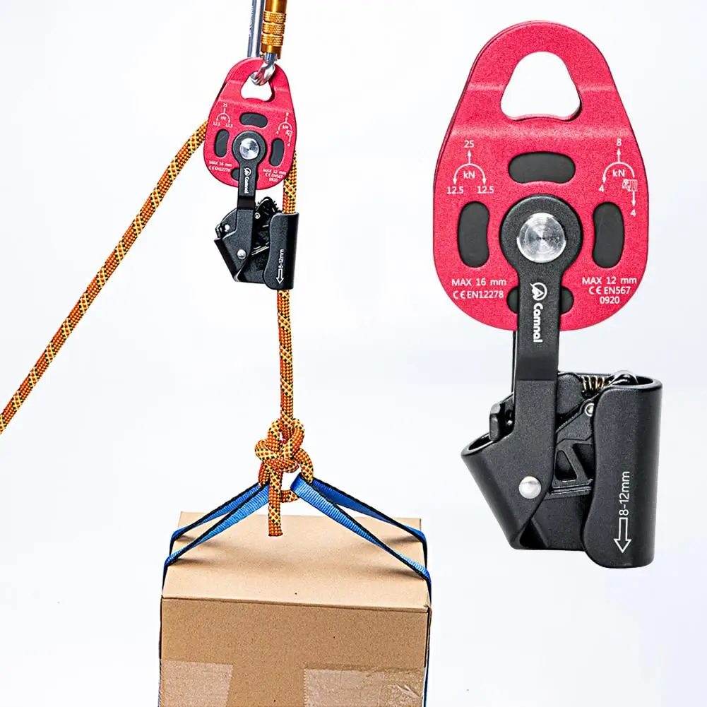 

Lifting Pulley Climbing Ascender Heavy Duty Climbing Rescue Pulley Aviation Aluminum Climbing Rescue Pulley Outdoor Supplies