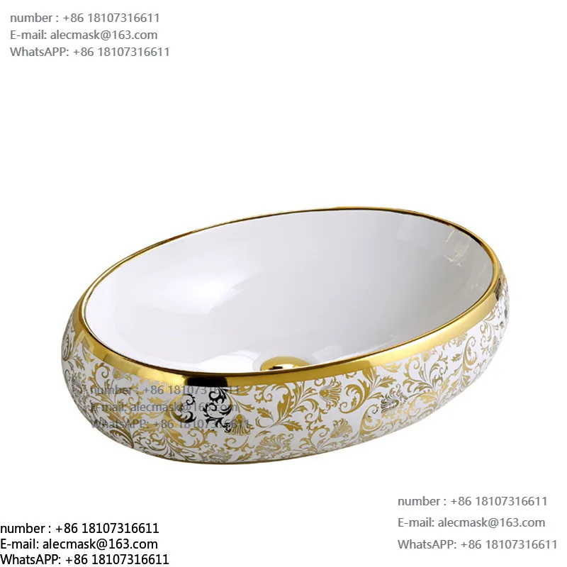 

Basin Bathroom Ceramic Washbasin Hotel Electroplating