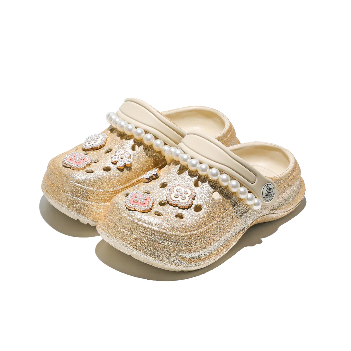Kids Slip-On Clogs and Mules - Breathable, Waterproof, EVA Garden Shoes with Decorative Chain for Beach and Everyday Wear 168