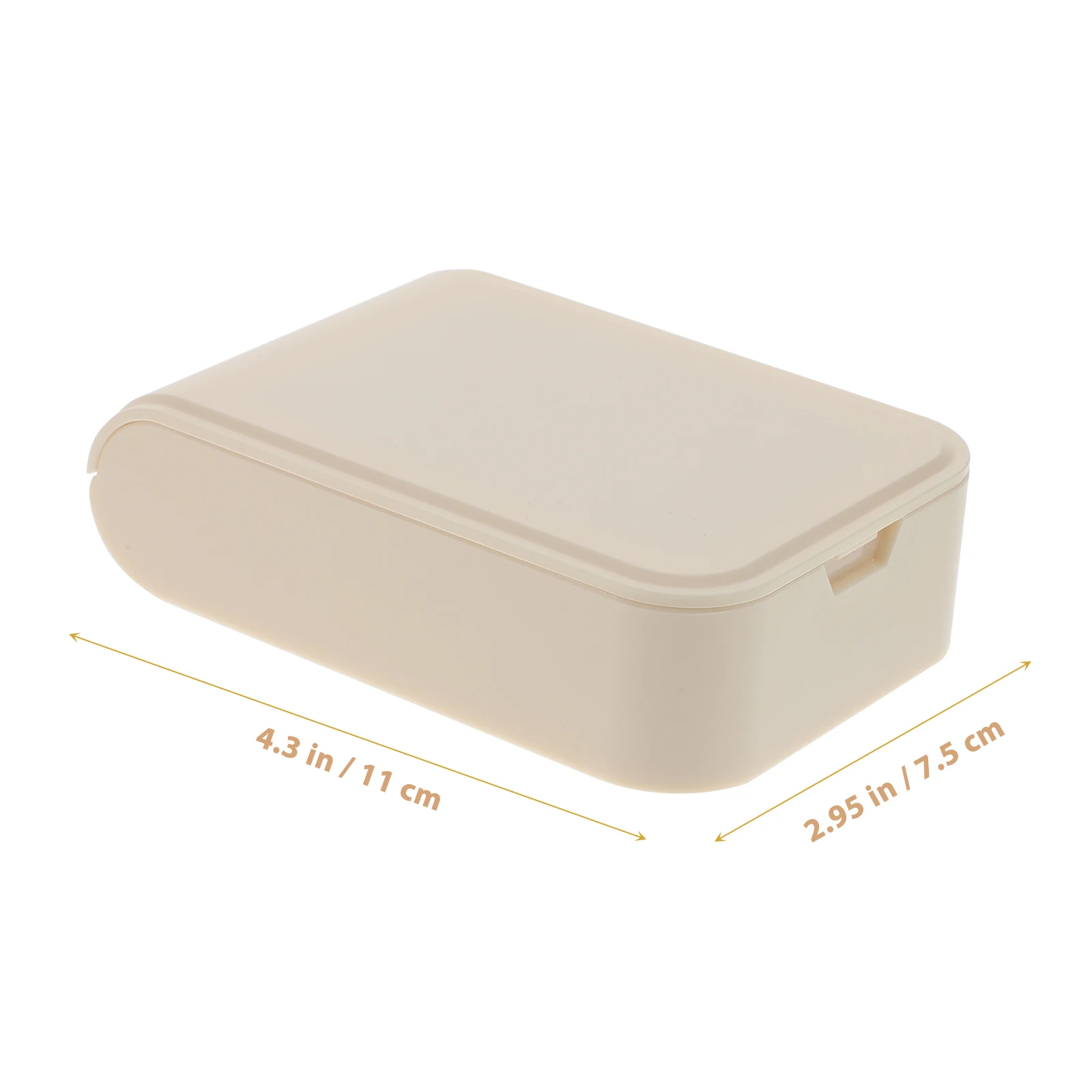 

Plastic Lipstick Storage Box Case Mirror Holder Compact Lightweight Travel Purse Makeup Brush Organizer Case Portable