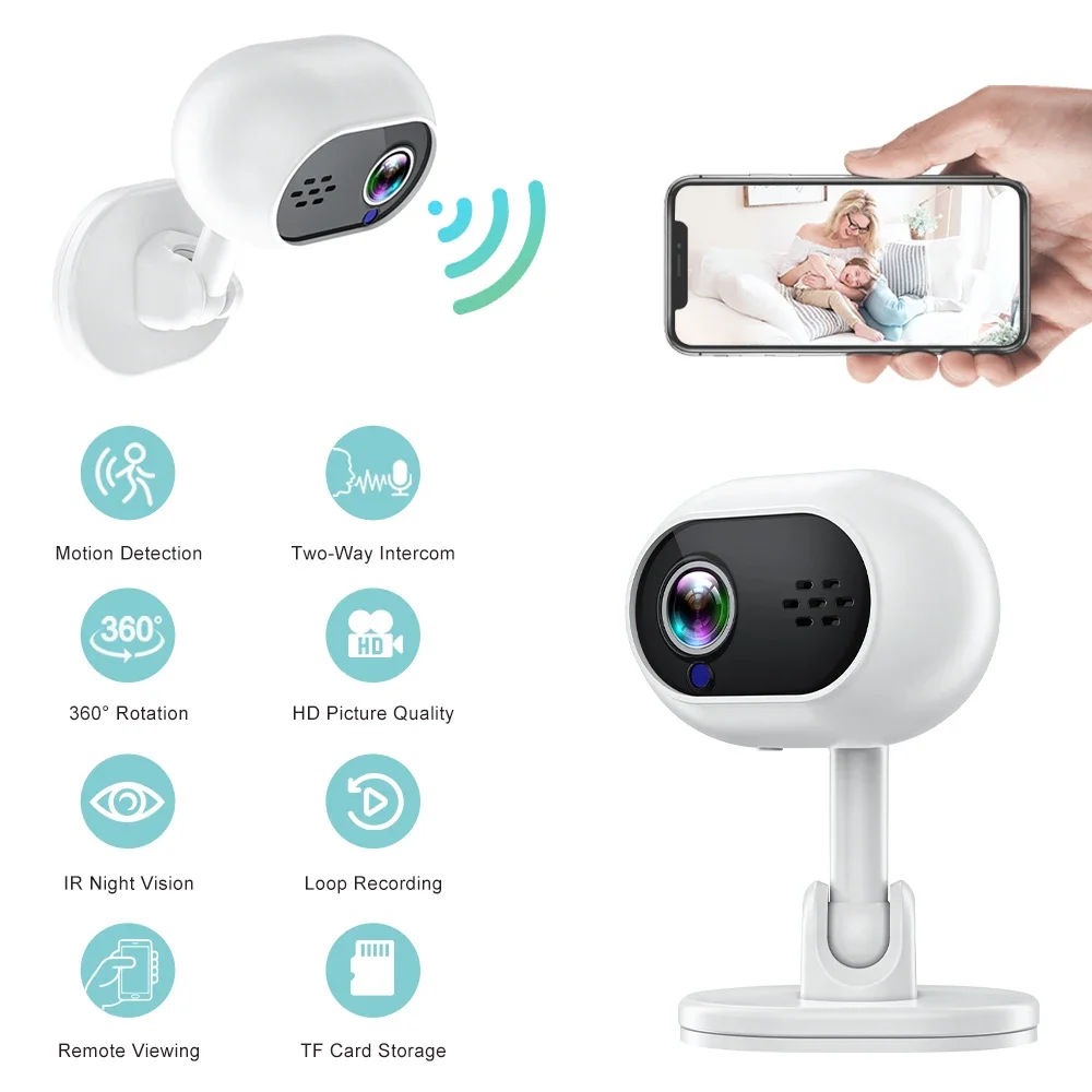 1080P HD Camera Wifi Night Vision Motion Detection Security Surveillance Baby Monitor Camcorder IP Cam Audio Video Recorder New