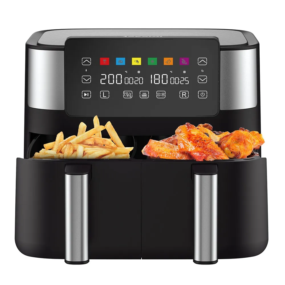 

Hot selling Friteuse Air 6-In-1 Functionality 1800W Air Fryer with 2 Baskets