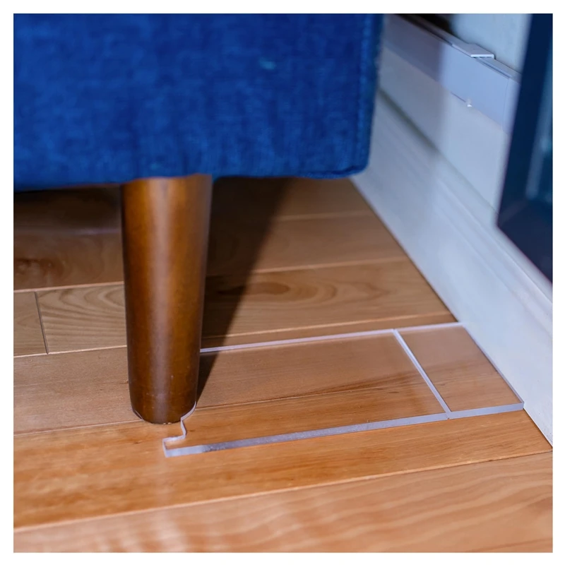 

Clear Couch & Bed Stopper Universal Wall Spacer Protects Walls Prevents Fire Risks From Heaters & Keeps Space For Outlets
