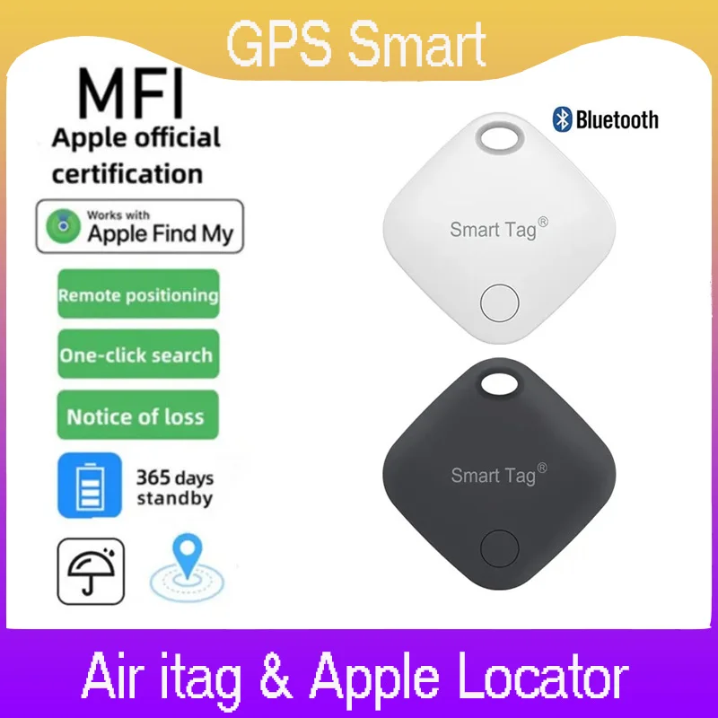 

GPS Smart Tag Lost Tracker Mini Smart Tracker Bluetooth Smart Tags Pet Key Finder для Apple Find My APP для системы IOS