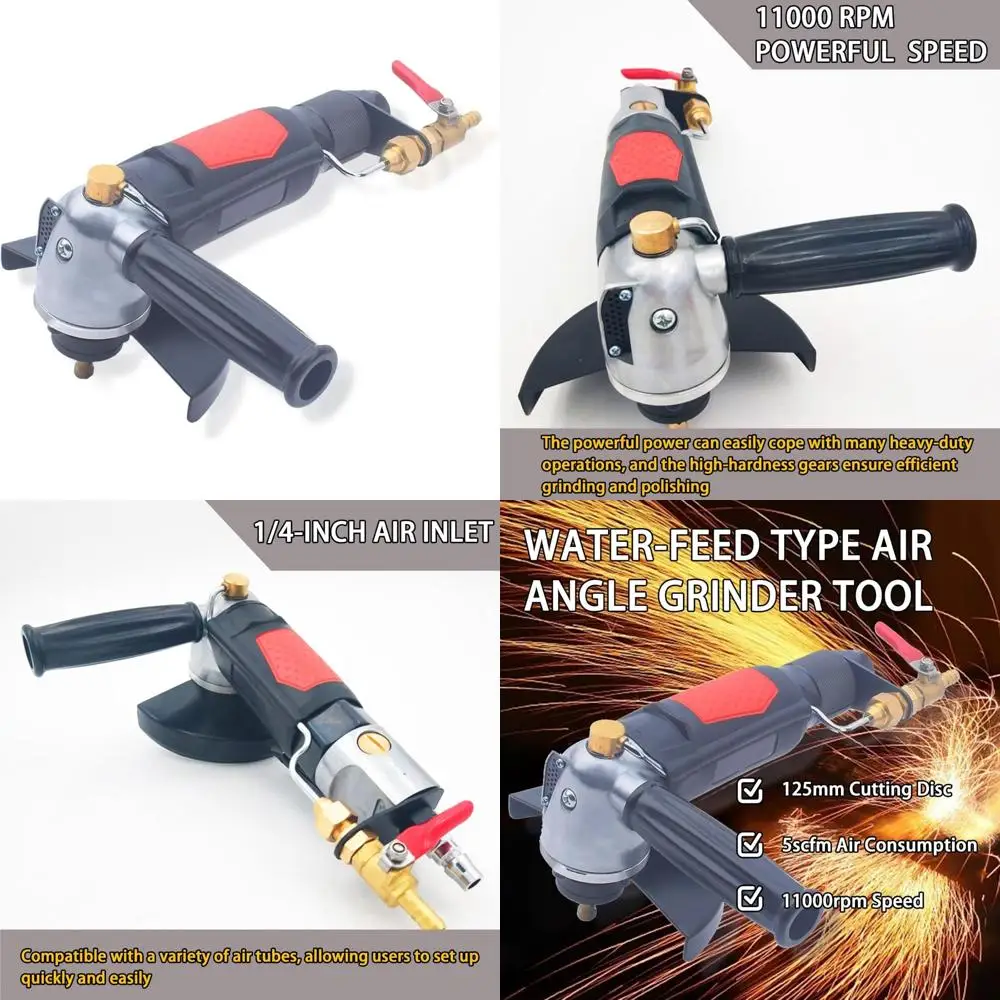 

Промышленный пневматический станок для резки влажного камня 125 мм для стабильного шлифования и угловой шлифовальной машины с подачей воды