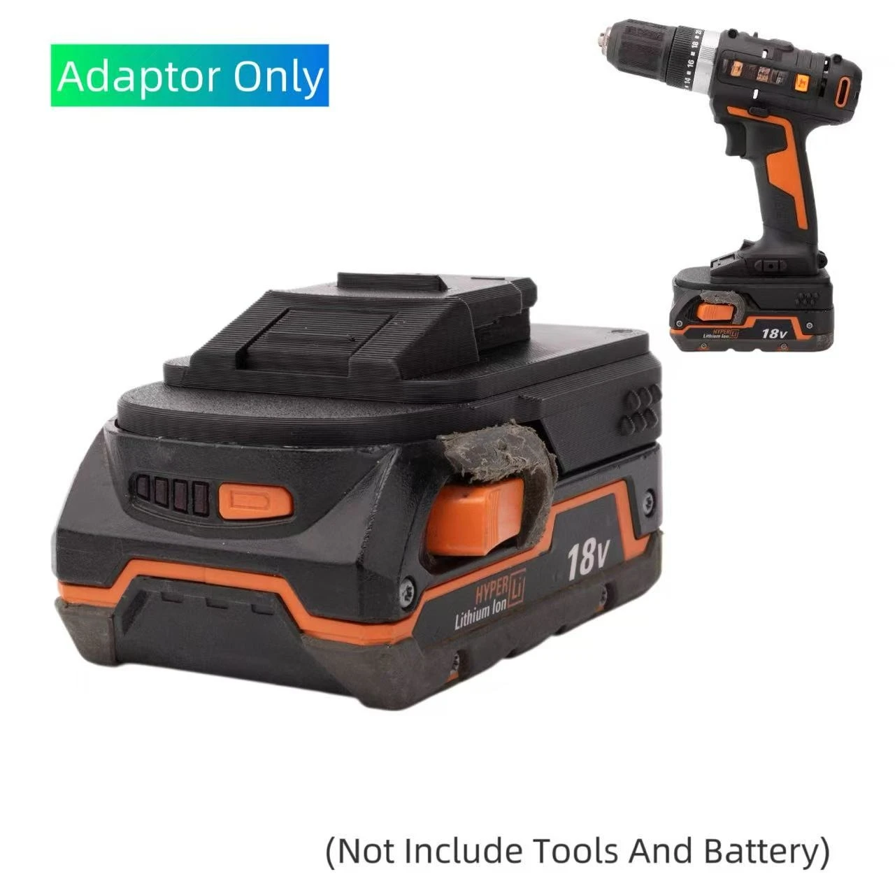 Battery Adapter For Worx 20V 4PIN Li-ion  Convert To For Ridgid /AEG  Tool Converter（ No battery)
