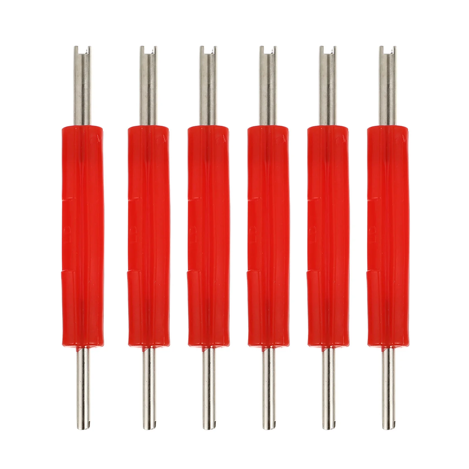 6 Pcs Valve Core Driver Remover Tool Tyre Removal Double Head Removing Car Accessories Air Conditioning Spool Screwdriver