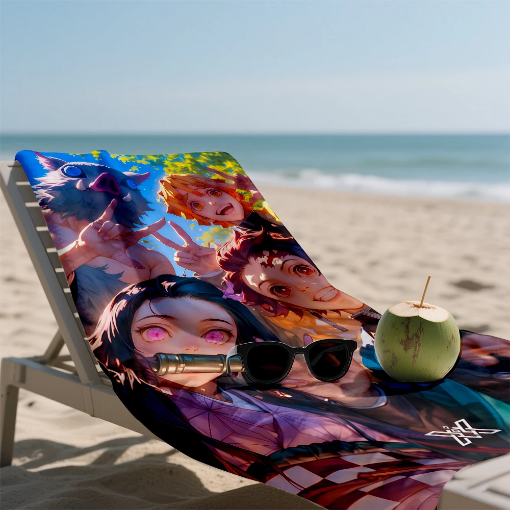 1PC D-デーモンスレイヤー速乾性バスタオルマイクロファイ - Camp Towel Microfiber のレビューと価格